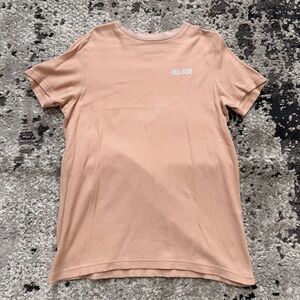 Full Send Waffle Knit T-Shirt | Peach | Streetwear Essential